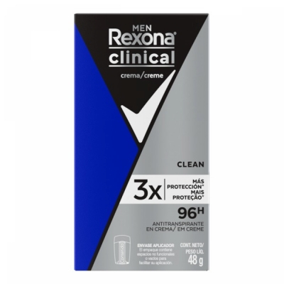 DESODORANTE EN BARRA REXONA CLINICAL MEN x48GR CLEAN