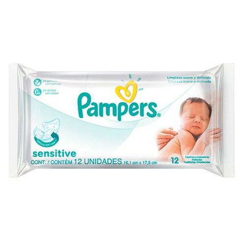TOAL.HUM.PAMPERS SENSITIVE x12