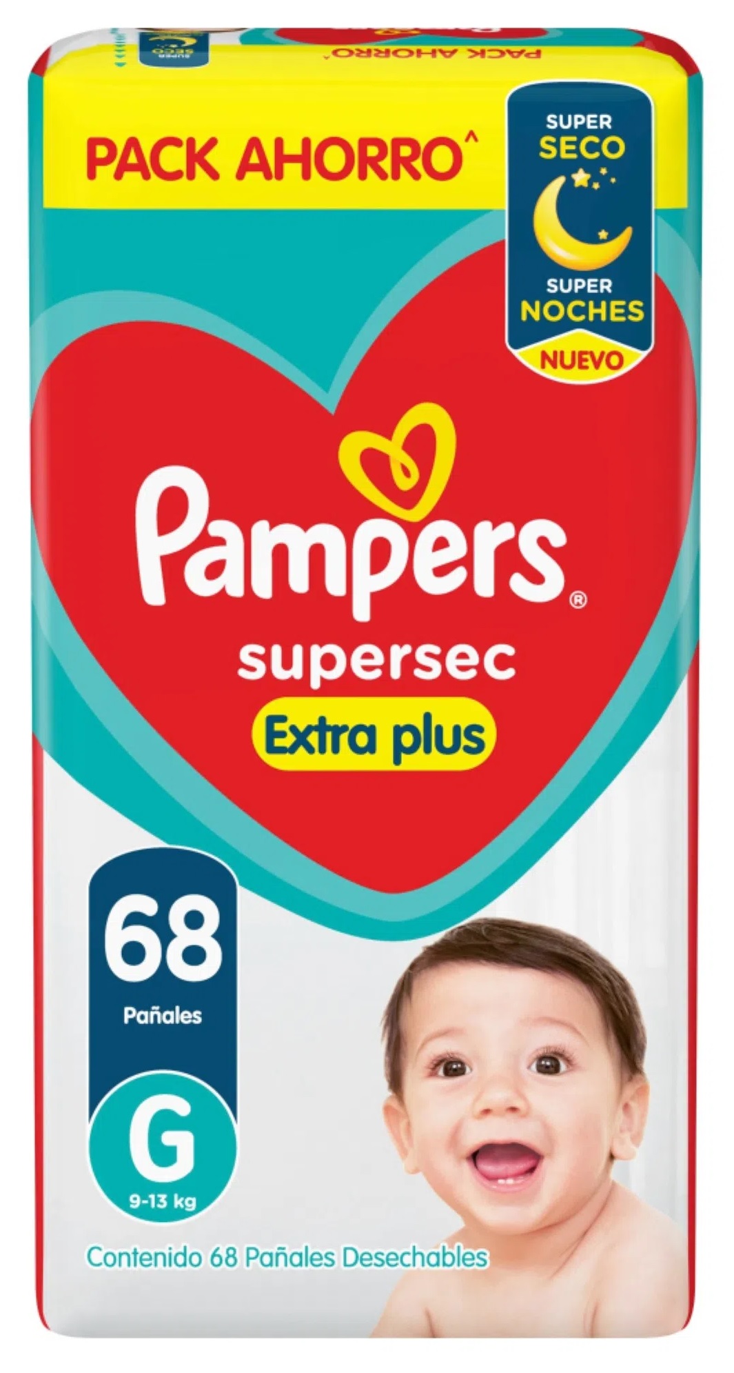 PAÑ.PAMPERS SUPERSEC XTR Gx68 MES CONSUMO