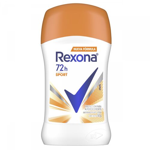 DESODORANTE EN BARRA ANTITRANSPIRANTE REXONA x50GR SPORT