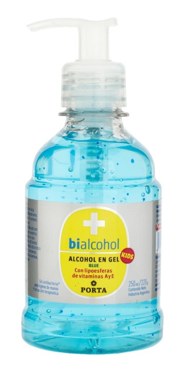 ALCOHOL EN GEL BIALCOHOLx250 BLUE KIDS
