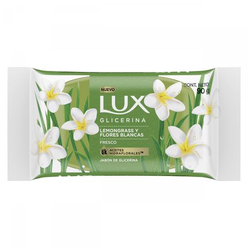 JABON DE TOCADOR LUX GLICERINA x90GR LEMON Y FLORES BLANCAS