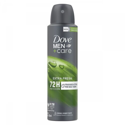 DESODORANTE EN AEROSOL ANTITRANSPIRANTE DOVE MEN x150ML EXTRA FRESH