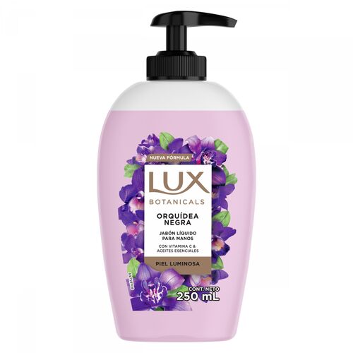 JABON LIQUIDO DE TOCADOR LUX BOTANICALS x250ML ORQUIDEA NEGRA