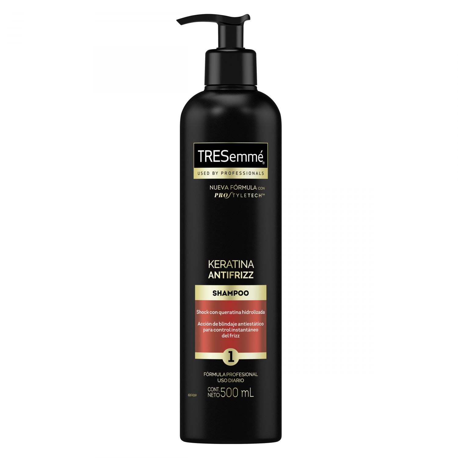 SHAMPOO TRESEMME x500ML KERATINA ANTIFRIZZ CON DOSIFICADOR