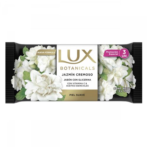 JABON DE TOCADOR LUX BOTANICALS x3U x120GR JAZMIN CREMOSO